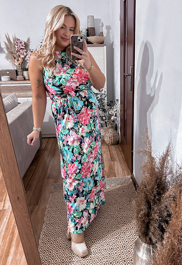 ŠATY NAOMI PLUS SIZE BLACK 08 - włoski obrázek 1