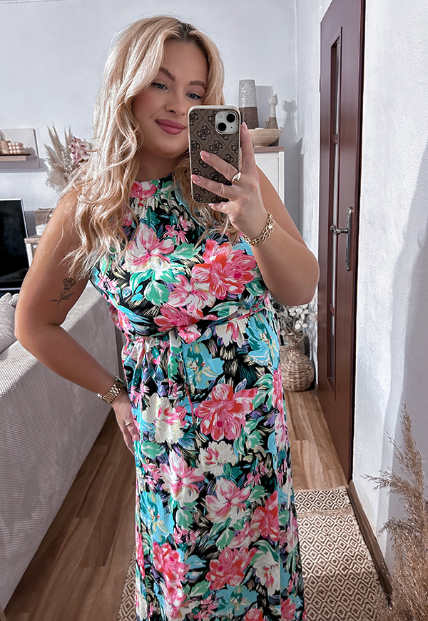 ŠATY NAOMI PLUS SIZE BLACK 08 - włoski obrázek 4