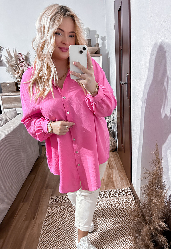 KOŠILE SKY PLUS SIZE FUCHSIA - włoski obrázek 2