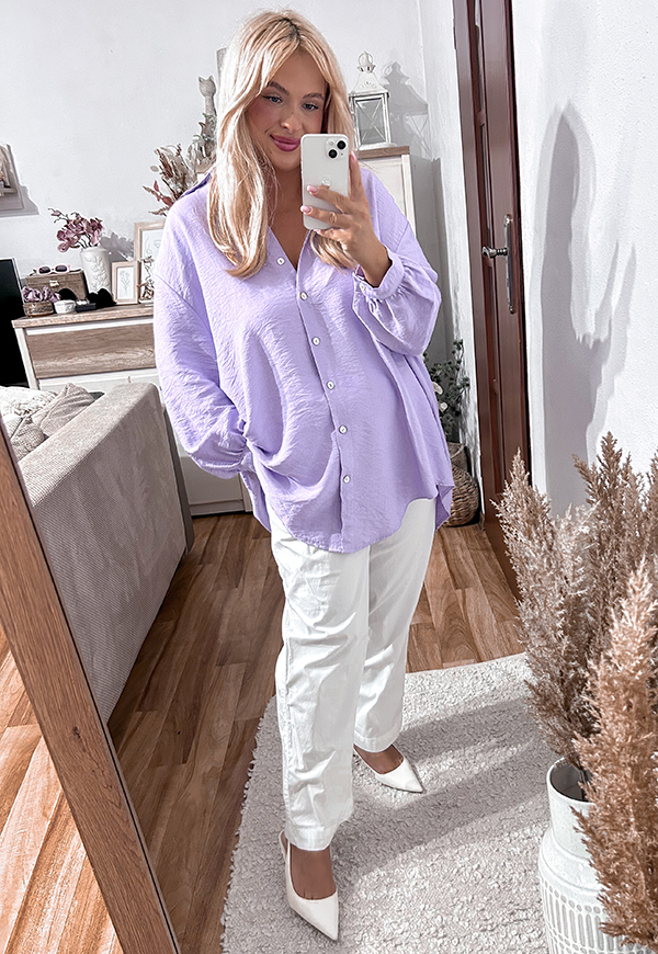 KOŠILE SKY PLUS SIZE LILAC - włoski obrázek 2