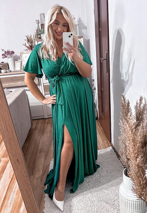 ŠATY BELL MAXI PLUS SIZE GREEN 05 - produkt polski obrázek 3