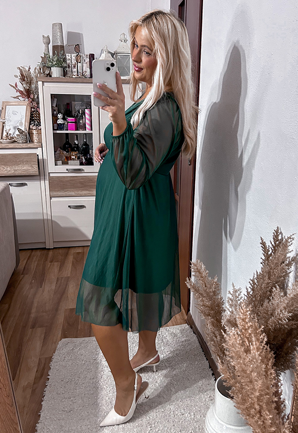 ŠATY ESTER PLUS SIZE GREEN 03 - włoski obrázek 4