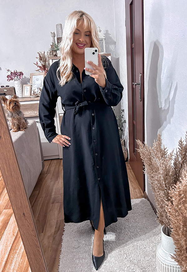 ŠATY JASMINA II PLUS SIZE BLACK 05 obrázek 1