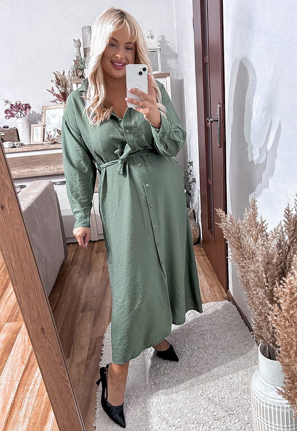 ŠATY JASMINA II PLUS SIZE GREEN 01 obrázek 4