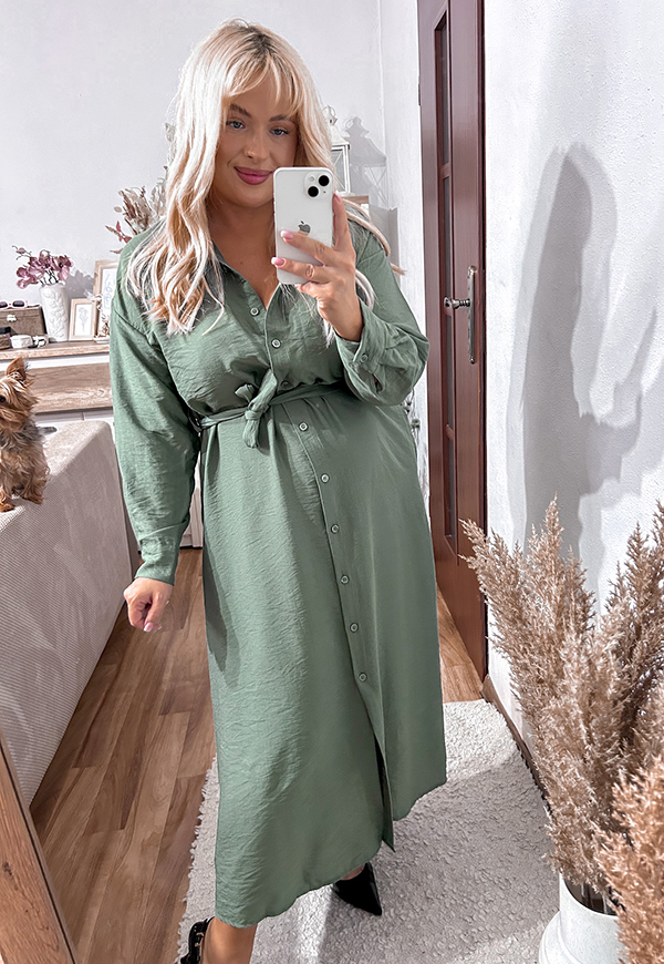 ŠATY JASMINA II PLUS SIZE GREEN 01 obrázek 2