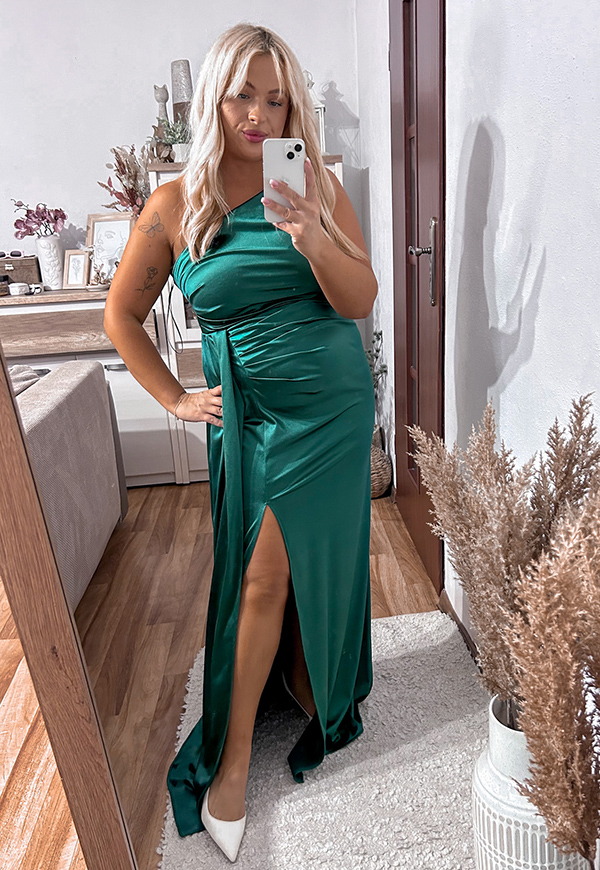 ŠATY LORETTA MAXI PLUS SIZE GREEN  02 - produkt polski obrázek 3