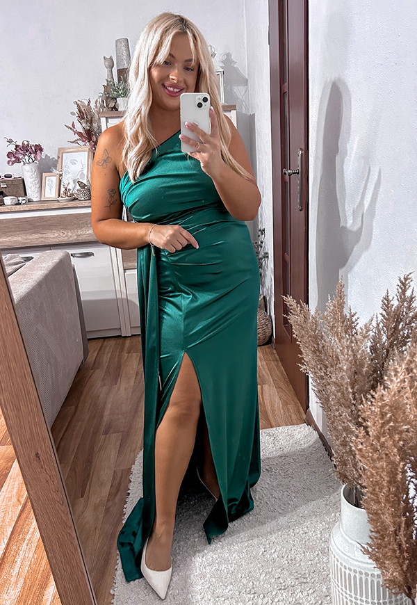 ŠATY LORETTA MAXI PLUS SIZE GREEN  02 - produkt polski obrázek 4