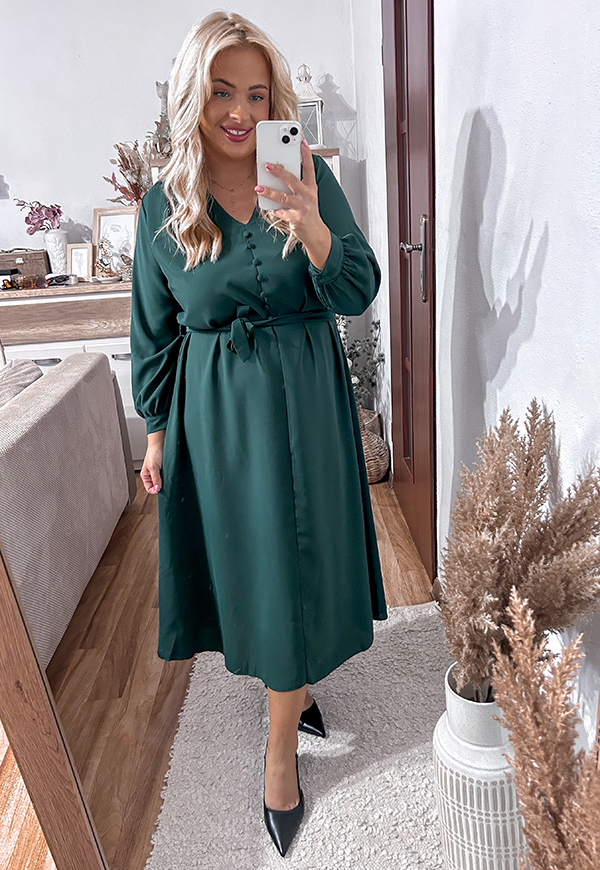 ŠATY LISSA PLUS SIZE GREEN 05 - włoski obrázek 2