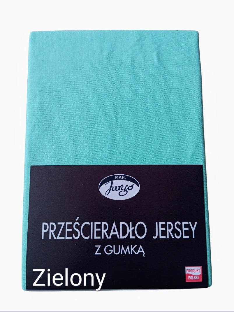 Prześcieradło z gumką , bawełna 100% jersey - zieleń zdjęcie 1