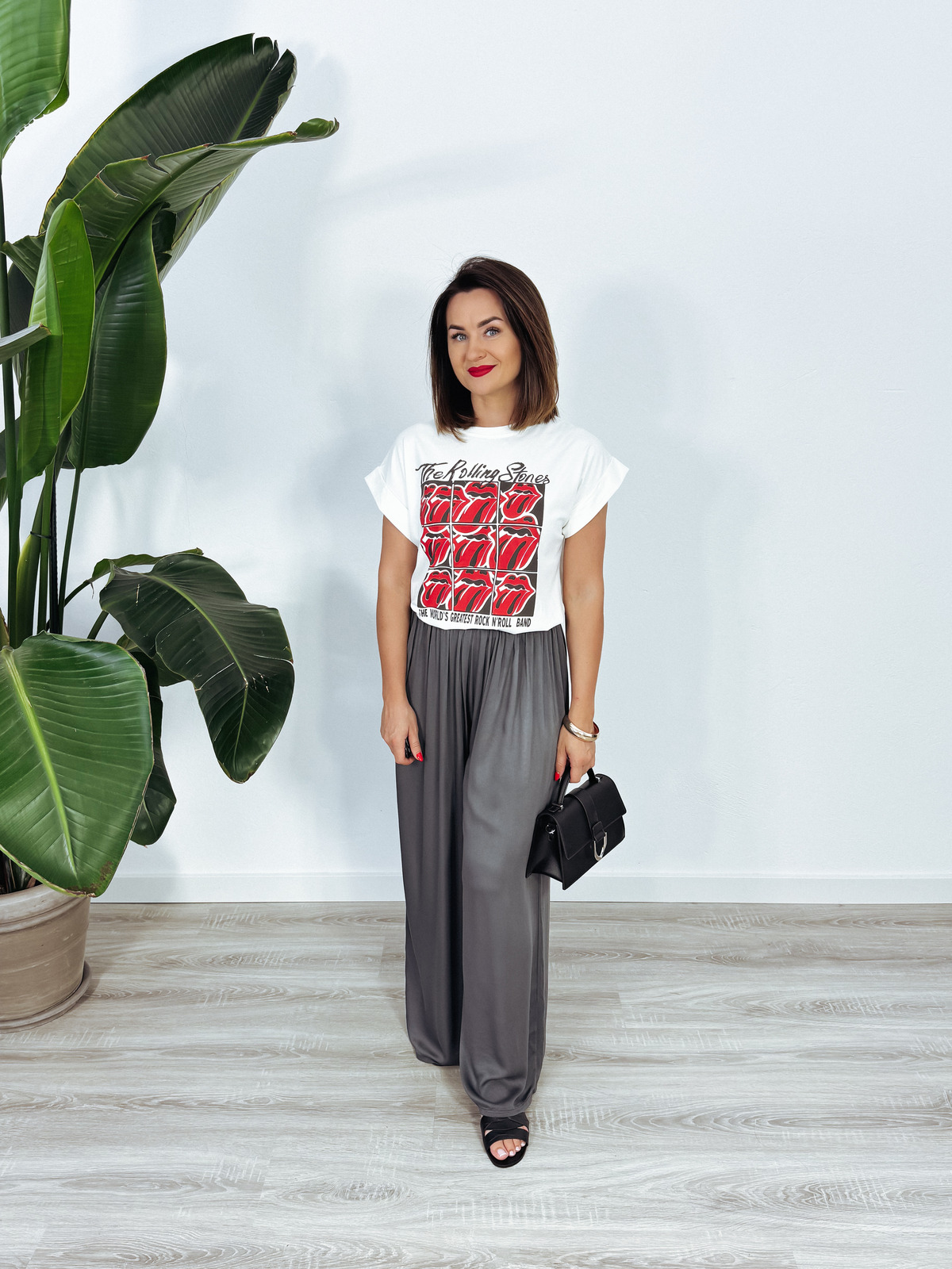 T-shirt biały ROLLING STONES ♡ zdjęcie 2