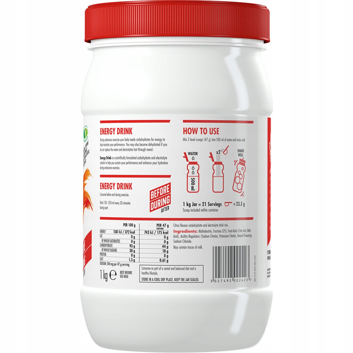 High5 Energy Drink - napój energetyczny o smaku jagodowym 1kg - High5 zdjęcie 2