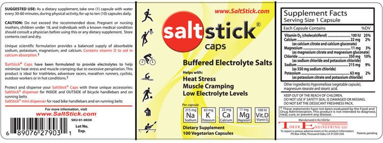 SaltStick 30 kapsułek - SaltStick zdjęcie 2