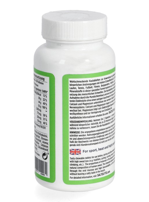 SALTOLYTE ELEKTOLITY  60KAPSUŁEK DO ŻUCIA CYTRYNA - It's running Nutrition zdjęcie 2