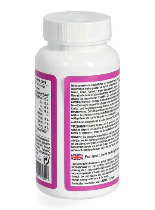 SALTOLYTE ELEKTOLITY  60KAPSUŁEK DO ŻUCIA JAGODY - It's running Nutrition zdjęcie 2