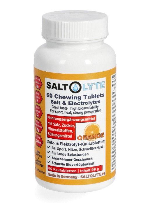 SALTOLYTE ELEKTOLITY  60KAPSUŁEK DO ŻUCIA POMARAŃCZA - It's running Nutrition zdjęcie 2