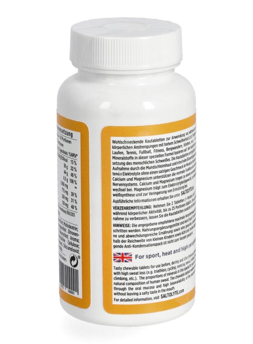 SALTOLYTE ELEKTOLITY  60KAPSUŁEK DO ŻUCIA POMARAŃCZA - It's running Nutrition zdjęcie 3
