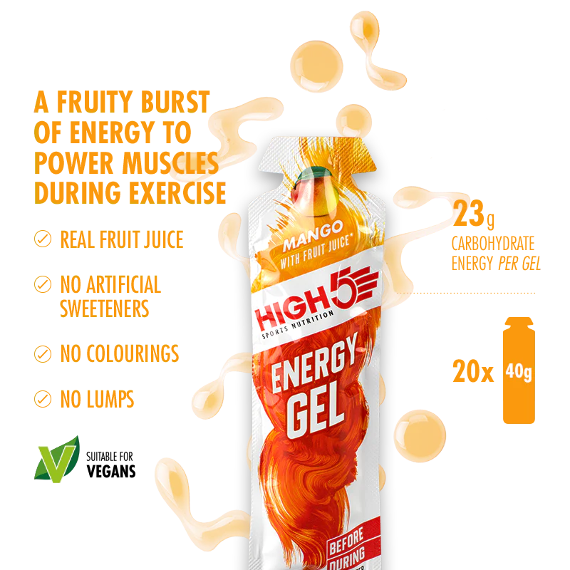 HIGH5 ENERGY GEL ŻEL ENERGETYCZNY MANGO 40 g - High5 zdjęcie 2