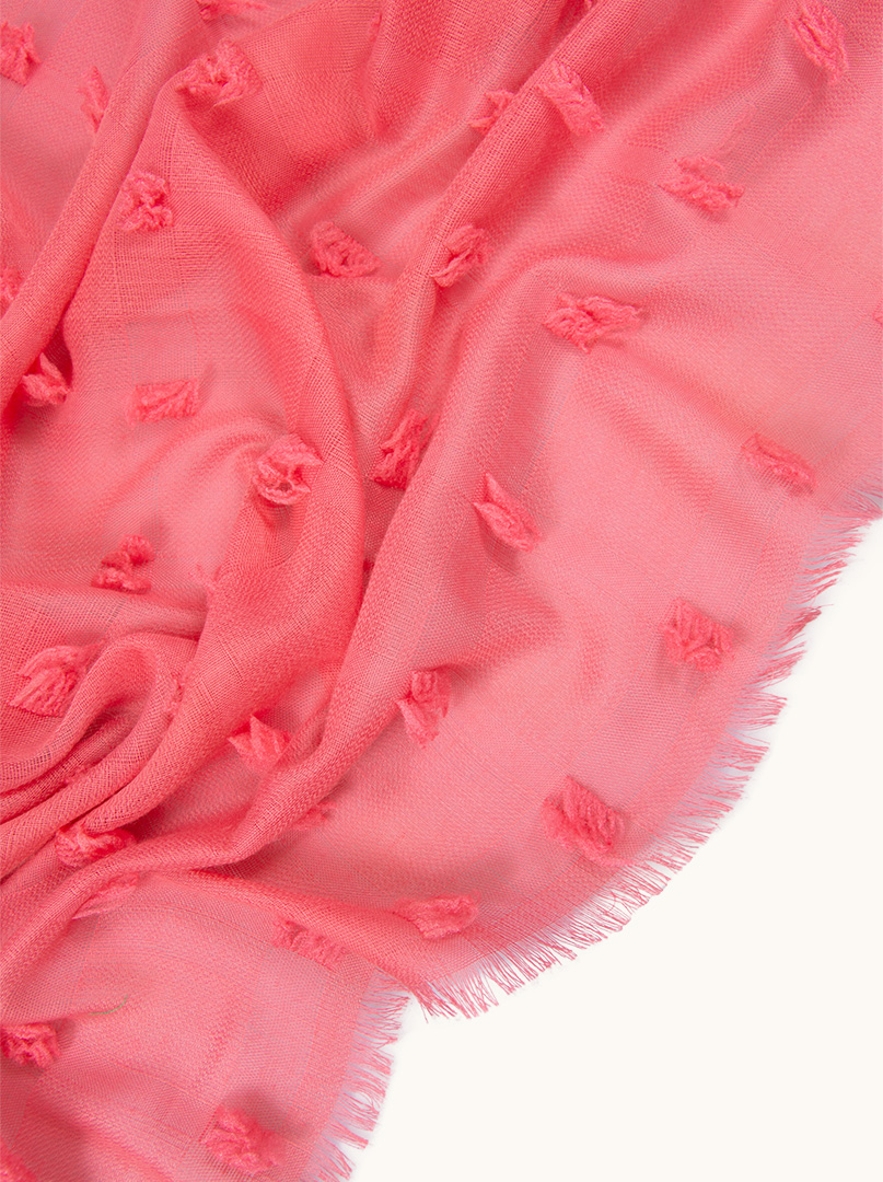 Lightweight viscose shawl pink 90 cm x 170 cm image 4