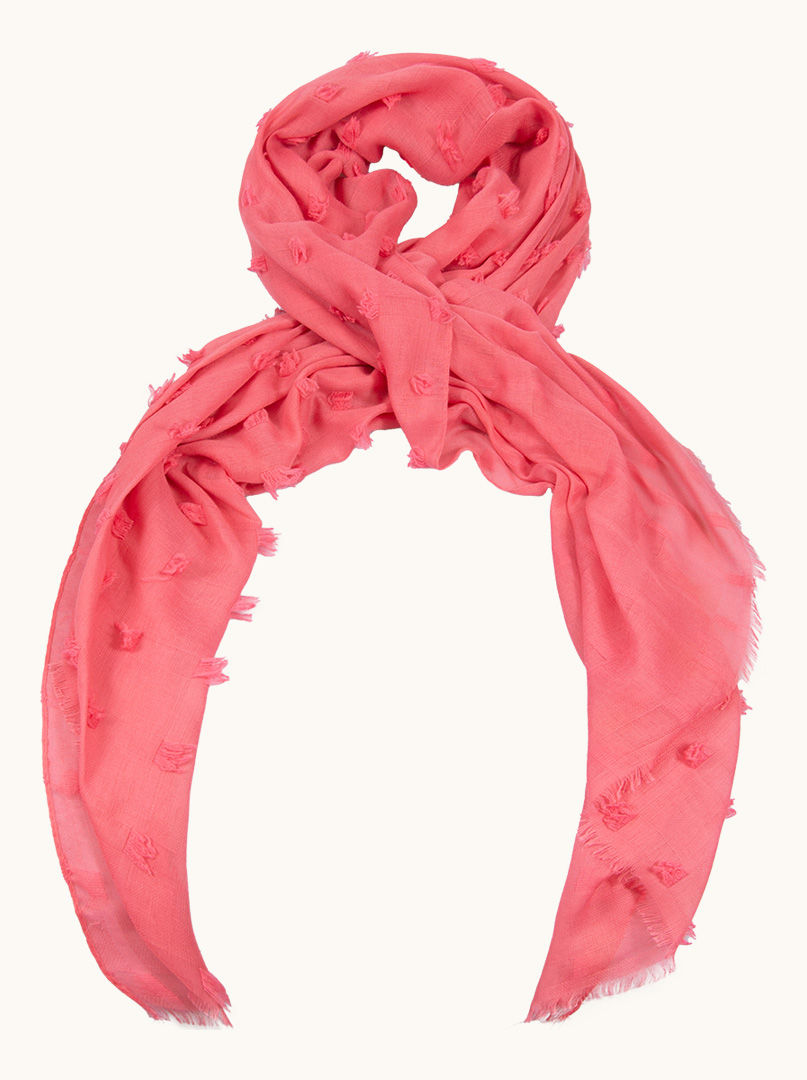 Lightweight viscose shawl pink 90 cm x 170 cm image 1