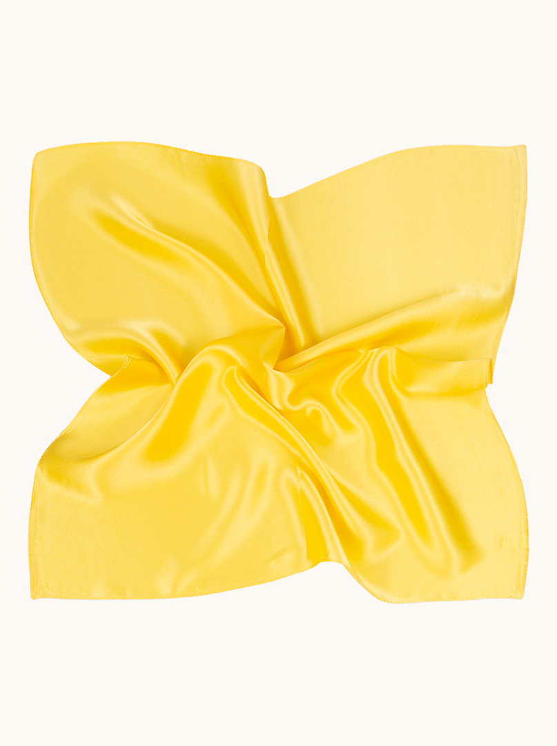 Mała jedwabnagawroszka w kolorze żółtym 53 cm x 53 cm - Allora zdjęcie 4