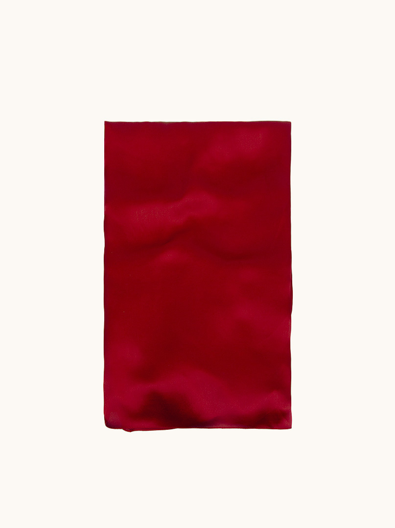 Szal jedwabny czerwony 65 cm x 180 cm zdjęcie 2
