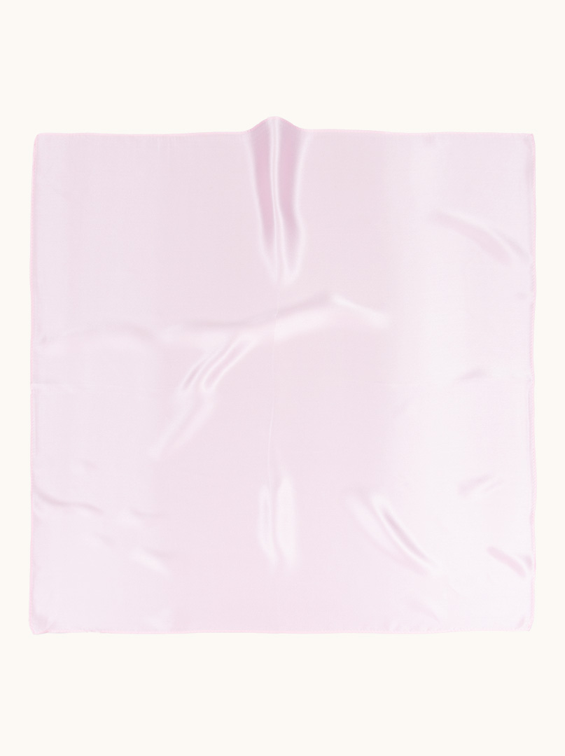 Small silk gavroshka light pink 53x53 cm image 4