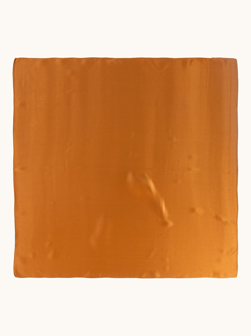 Apaszka jedwabna w kolorze miedzianym 70 cm x 70 cm zdjęcie 1