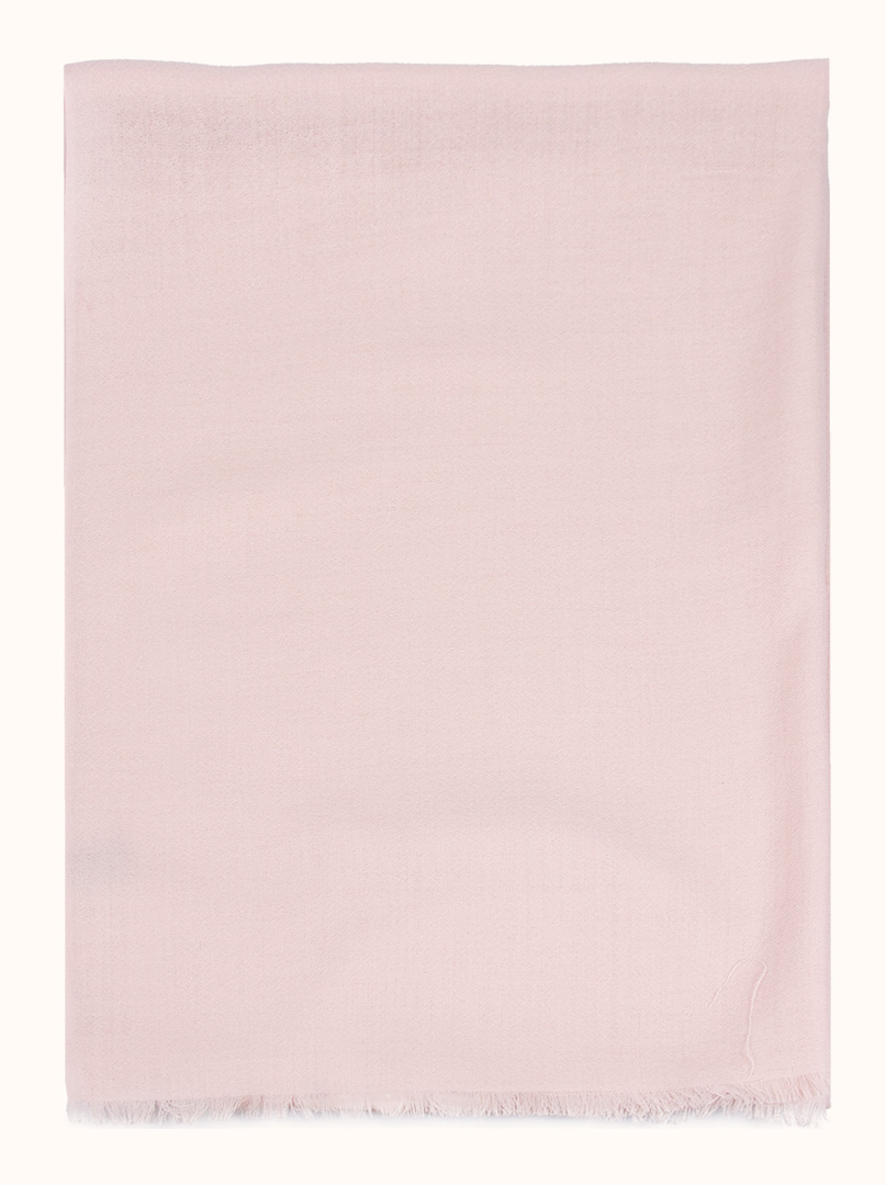 Scarf 100% wool pink 70cm x 190 cm image 2