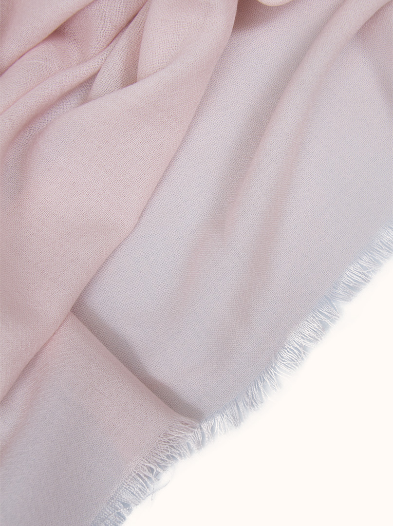Scarf 100% wool pink 70cm x 190 cm image 3