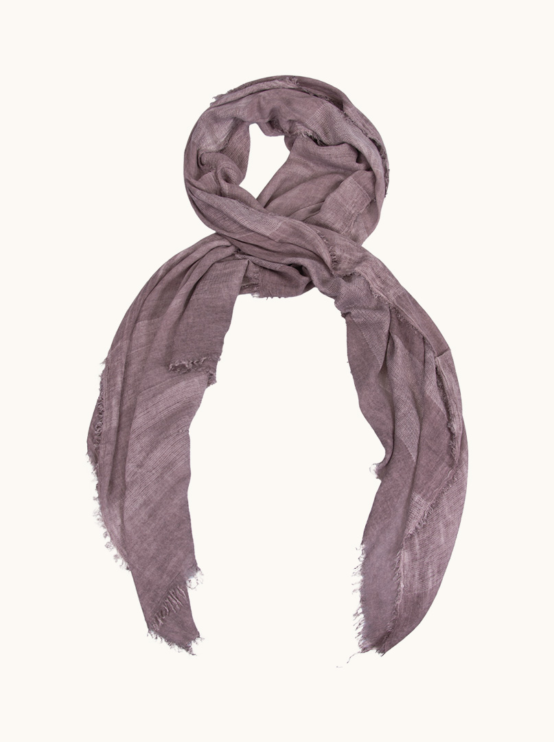 Striped purple scarf 90 cm x 210 cm image 1