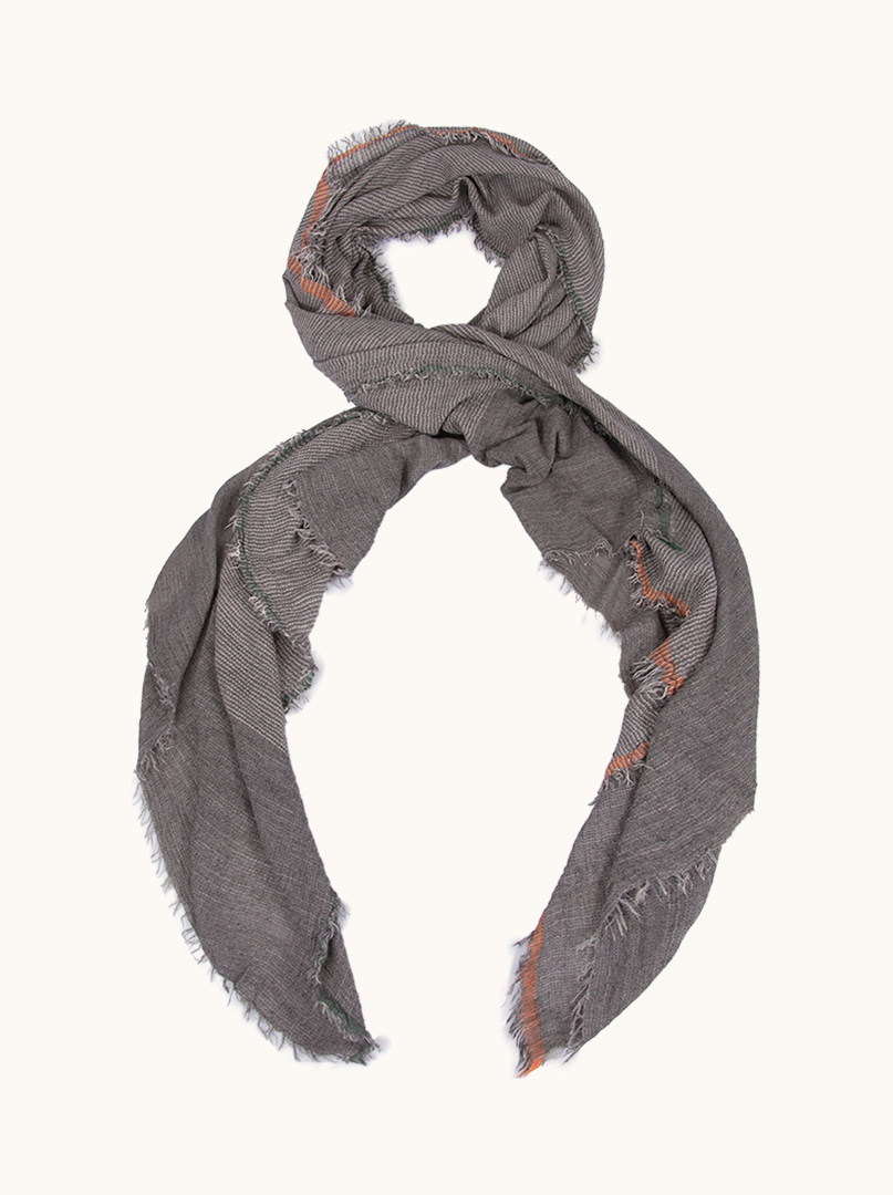 Light brown scarf light brown 90 cm x 210 cm image 1