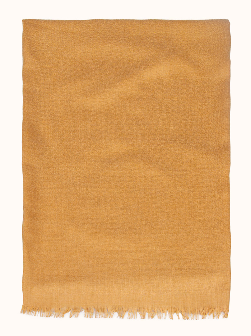 Light yellow viscose scarf, 80 cm x 180 cm image 3
