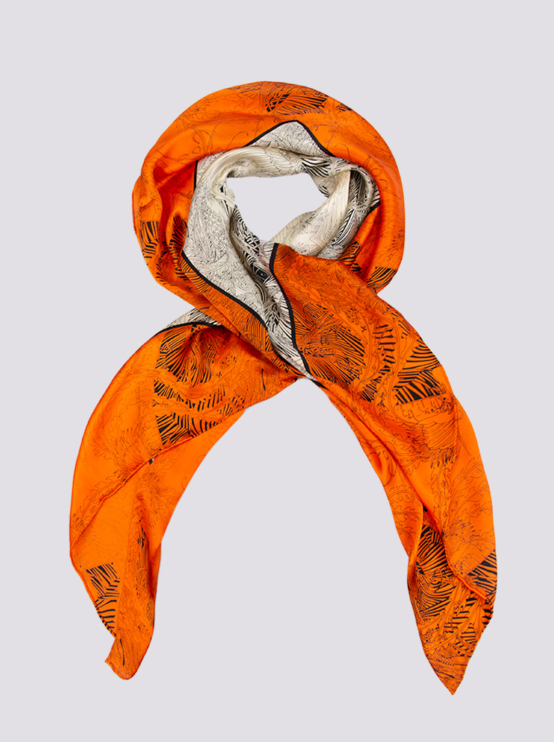 Silk scarf XXL image 1