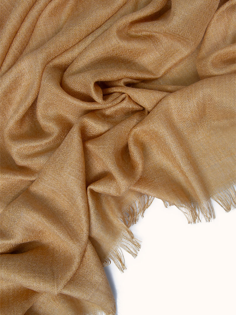 Light yellow viscose scarf, 80 cm x 180 cm image 4