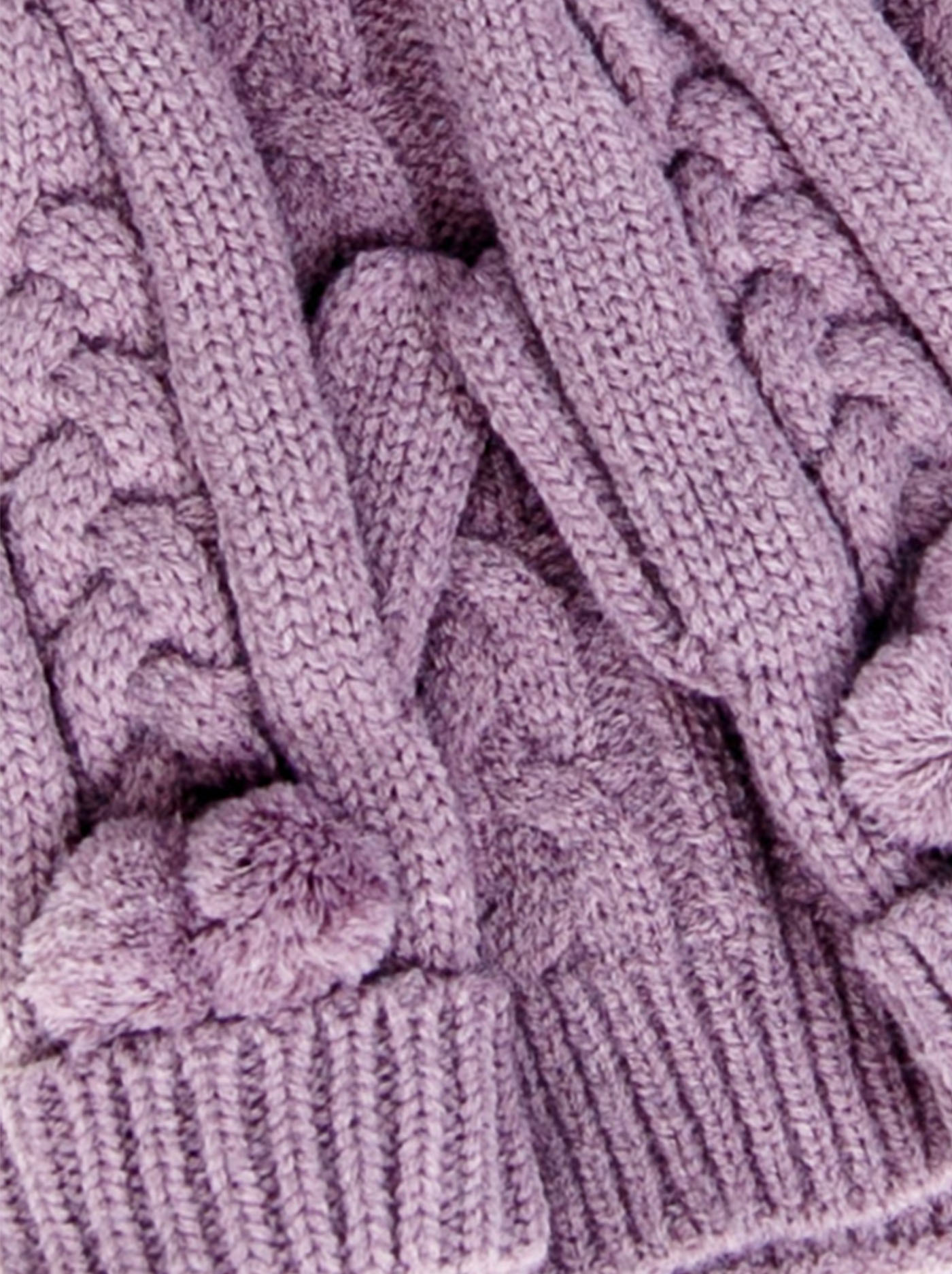 Purple scarf hat and gloves image 3