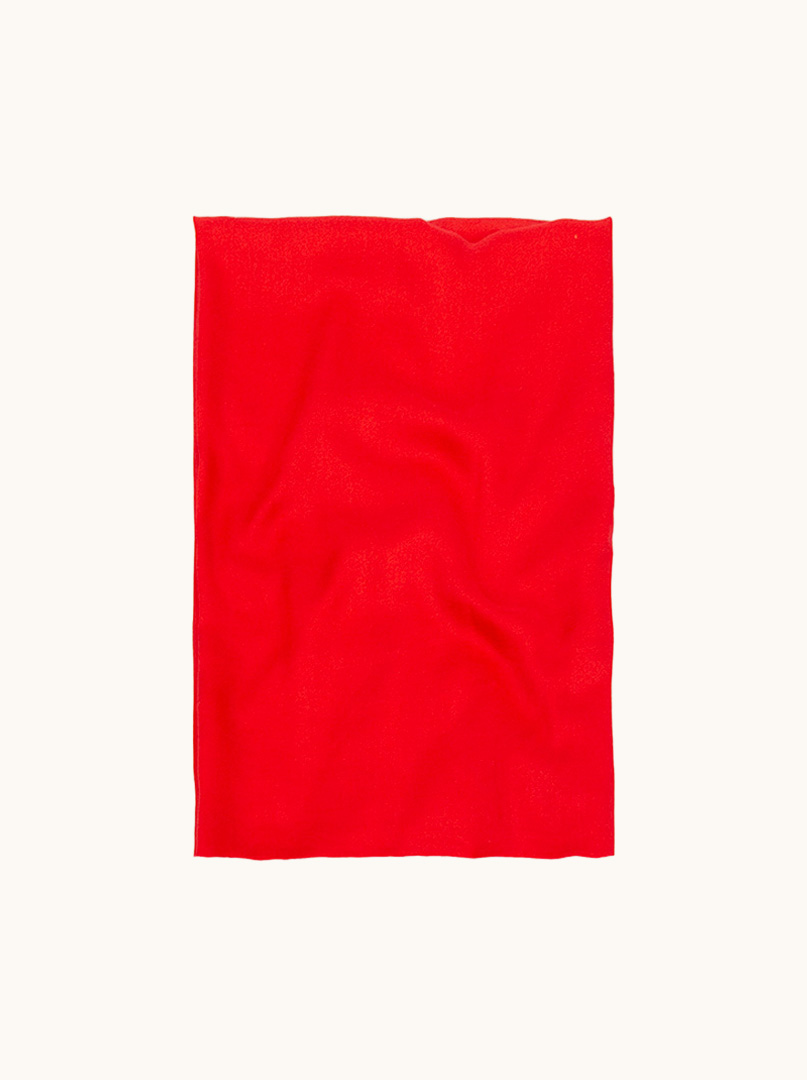 Szal z bawełny czerwony PREMIUM 70 cm x 180 cm zdjęcie 3