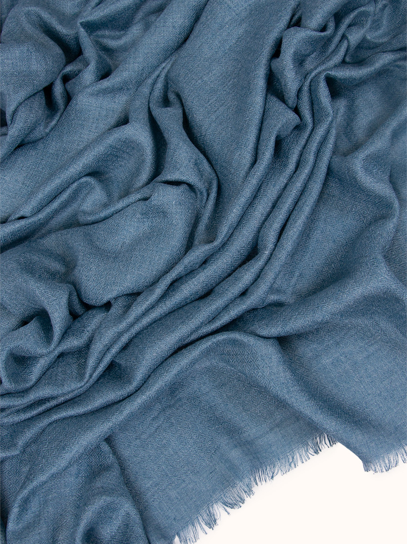 Light blue viscose scarf, 80 cm x 180 cm image 3