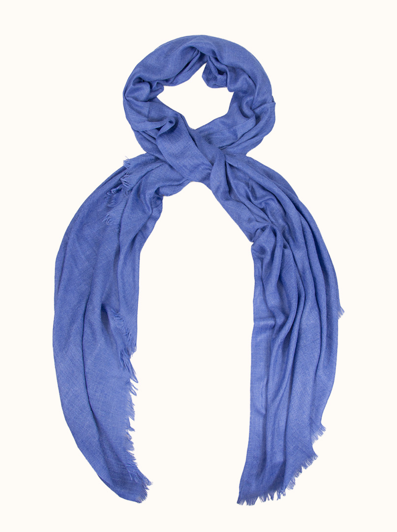 Light blue viscose scarf, 80 cm x 180 cm image 1