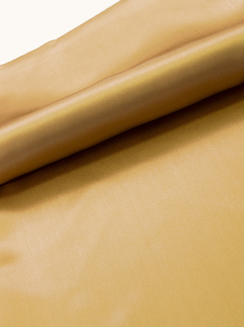 Apaszka jedwabna gładka złota 53x53 cm  zdjęcie 3