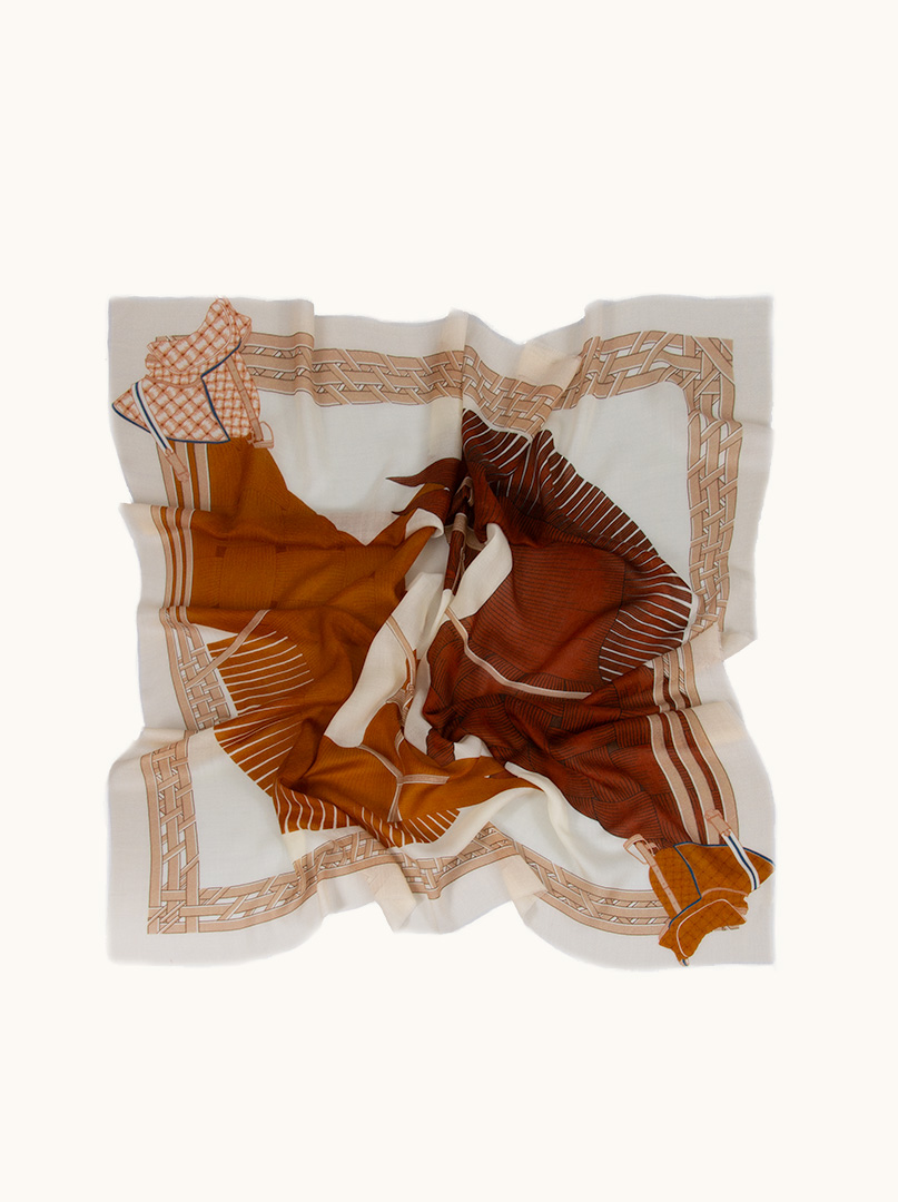 Scarf with horses image 2