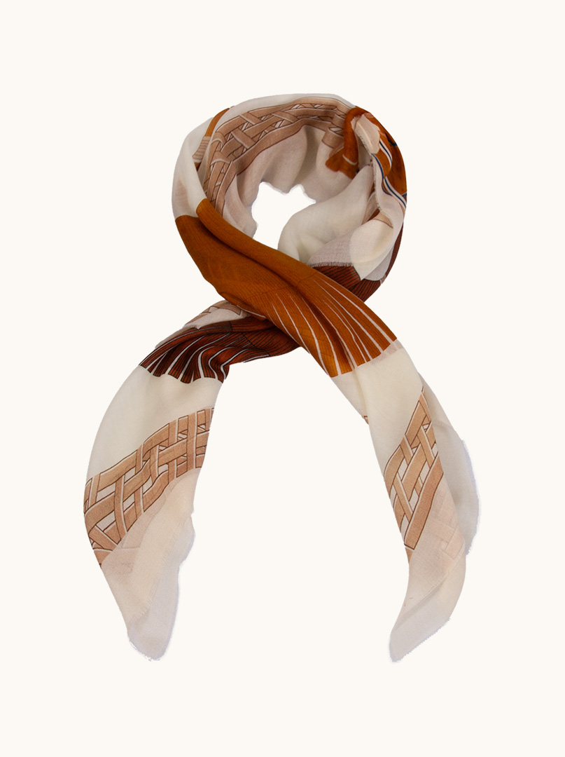 Scarf with horses image 1