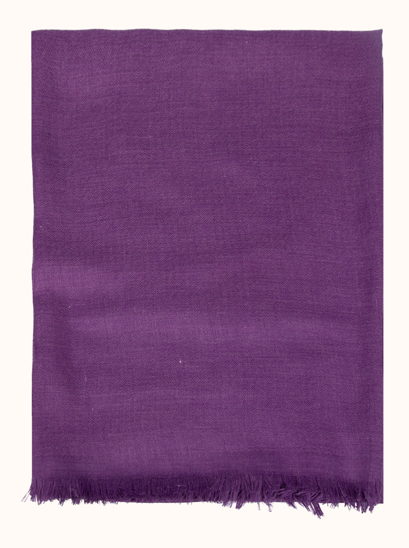 Lekki szal z wiskozy  w kolorze fioletowym 80 cm x 180 cm zdjęcie 4