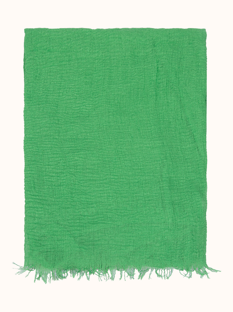 Lekki zielony szal 90 x 190 cm zdjęcie 2