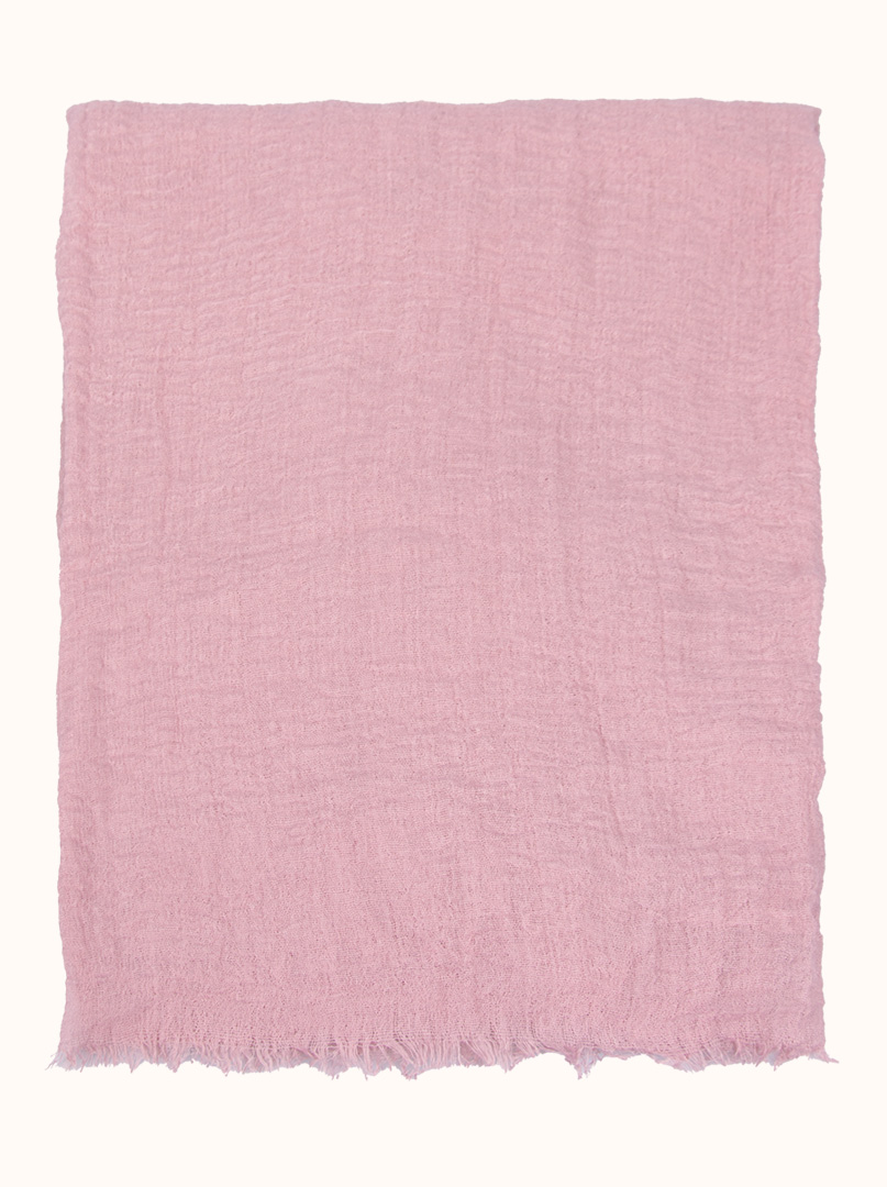 Lekki różowy szal 90 x 190 cm zdjęcie 2