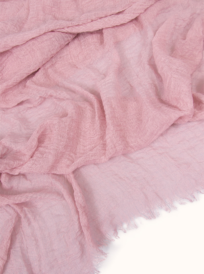 Lekki różowy szal 90 x 190 cm zdjęcie 3