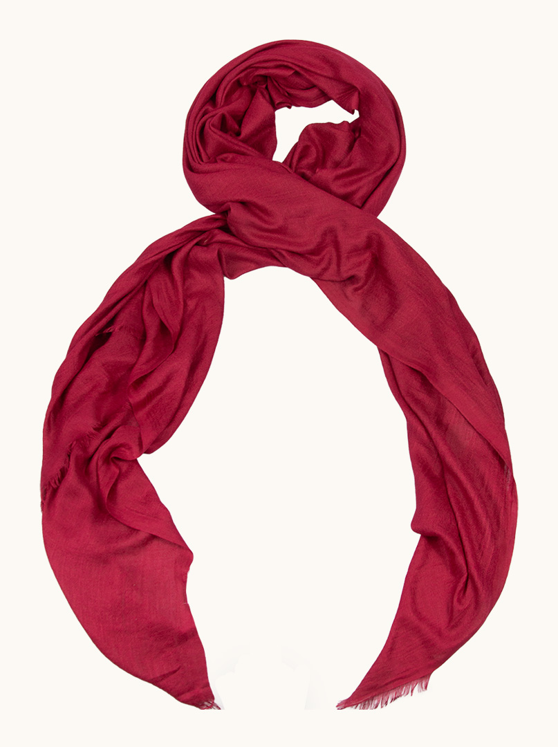 Angielski  Light burgundy scarf made of viscose, 95 cm x 200 c image 1