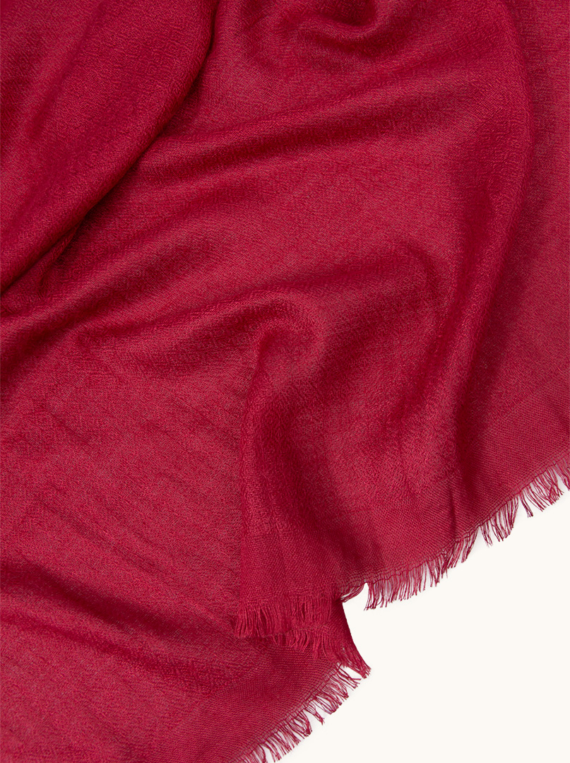 Angielski  Light burgundy scarf made of viscose, 95 cm x 200 c image 4