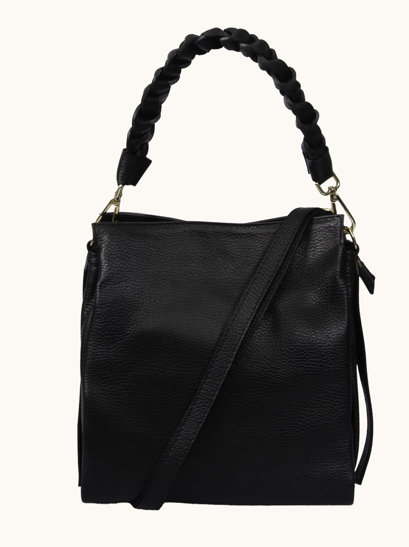 ALLORA bag black in natural leather 26 cm x 26 cm PREMIUM image 4