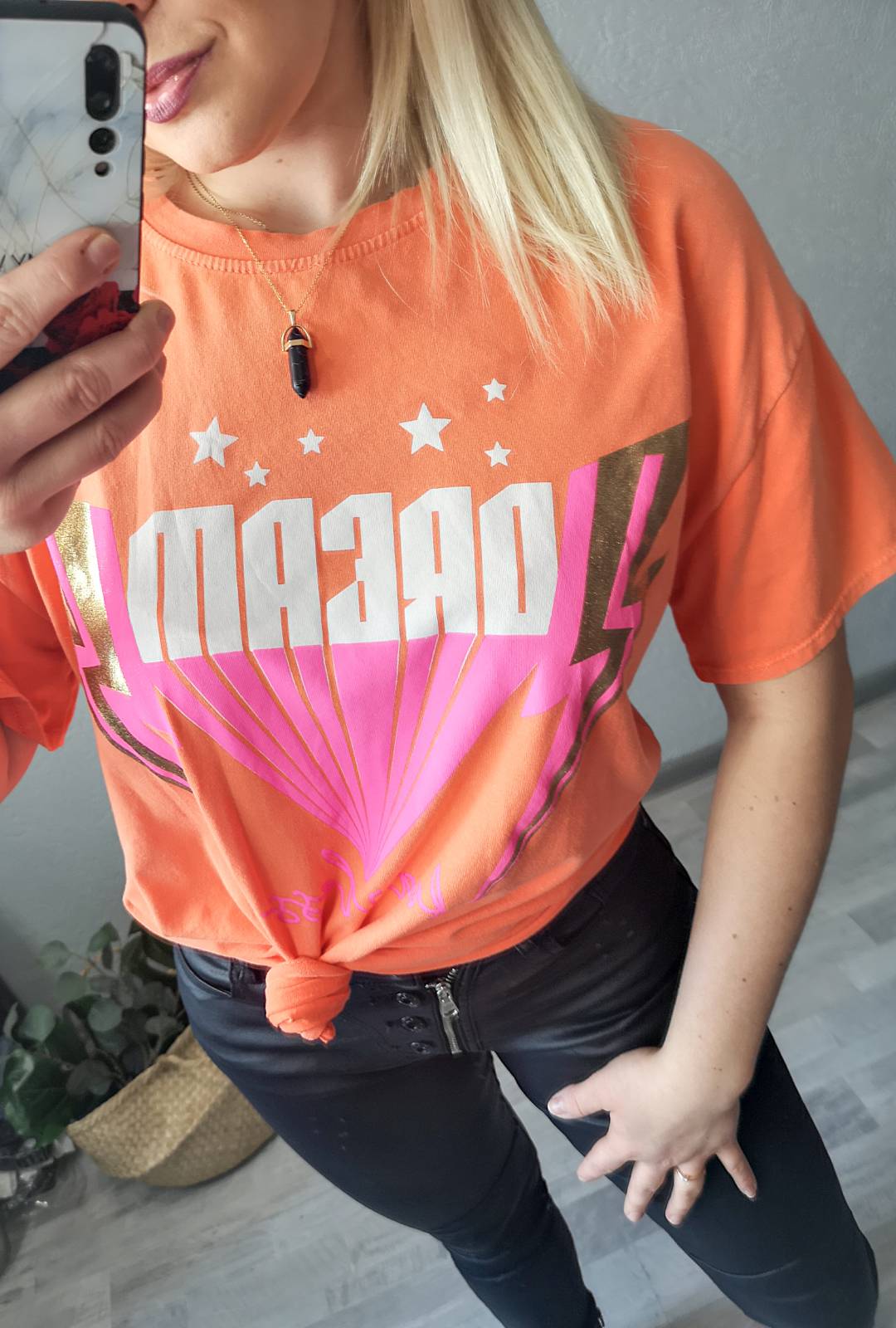 T-shirt Dream Azara Pomarańcz zdjęcie 2