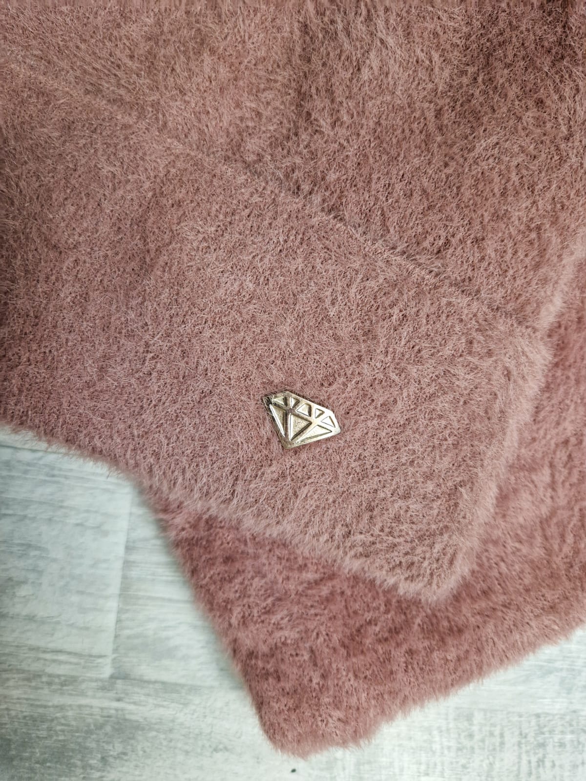 Komplet Diamond Czapka i Komin Czekolada zdjęcie 2